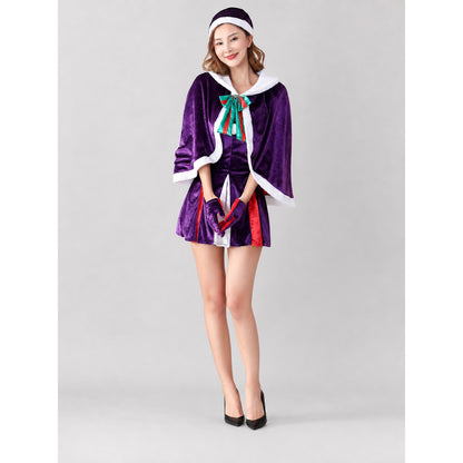 Carnival Costume: Purple Dress with Cape