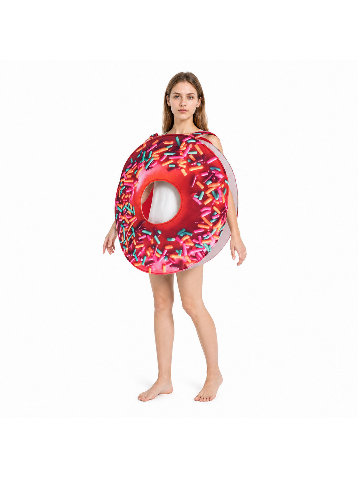 Donut Costume with Red Frosting and Colorful Sprinkles Costumes detail