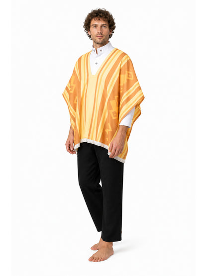 Cosplay Costume with Cape and Geometric Pattern Costume Capes detail