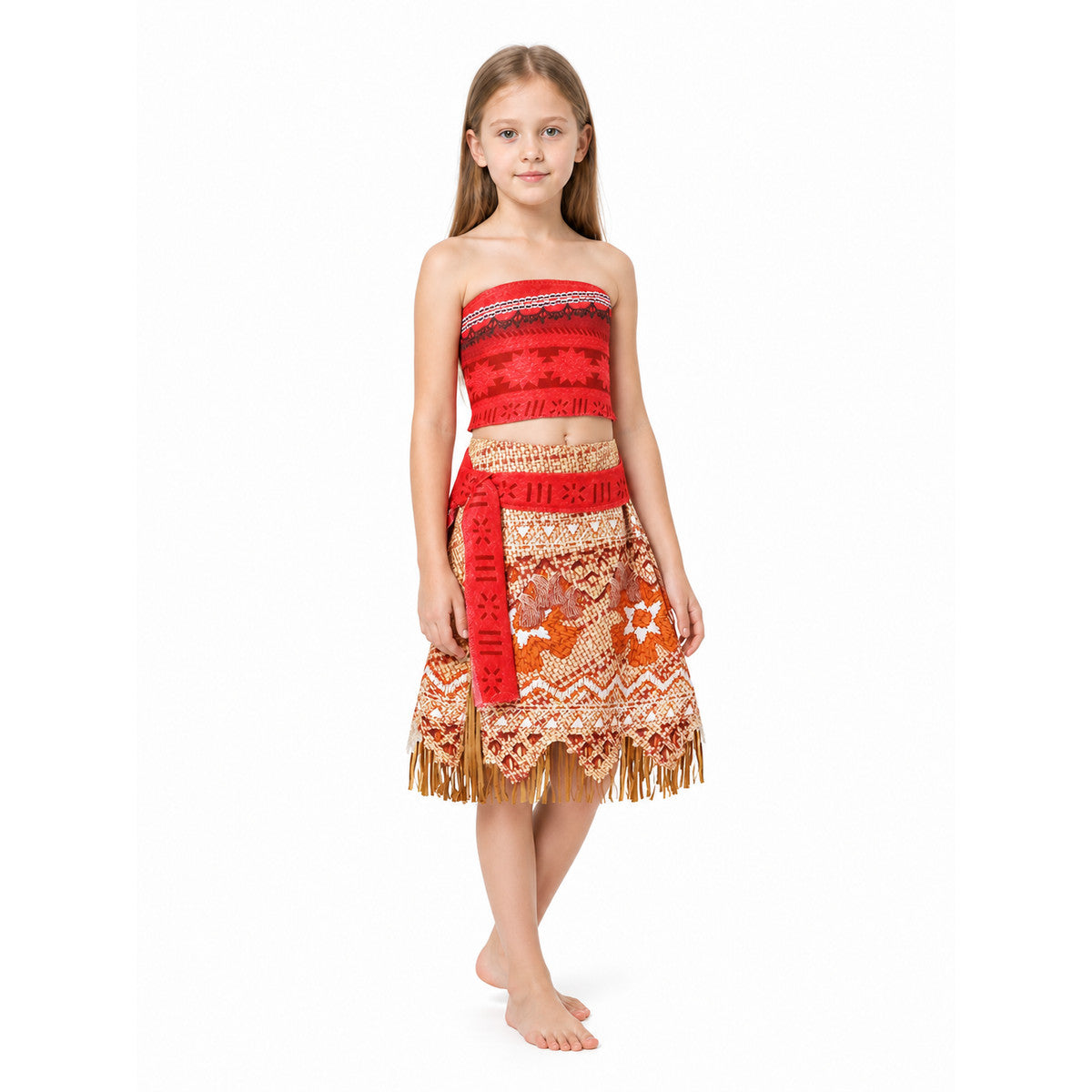 Children’s Carnival Costume: Fringed Top and Skirt