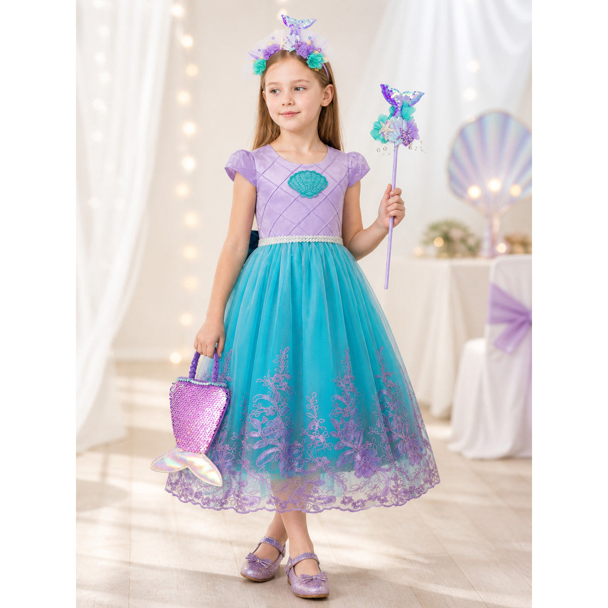 Rainbow Mermaid Costume for Halloween and Cosplay