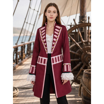 Pirate Captain Hook Costume, Coat and Sleeve Accessories lifestyle