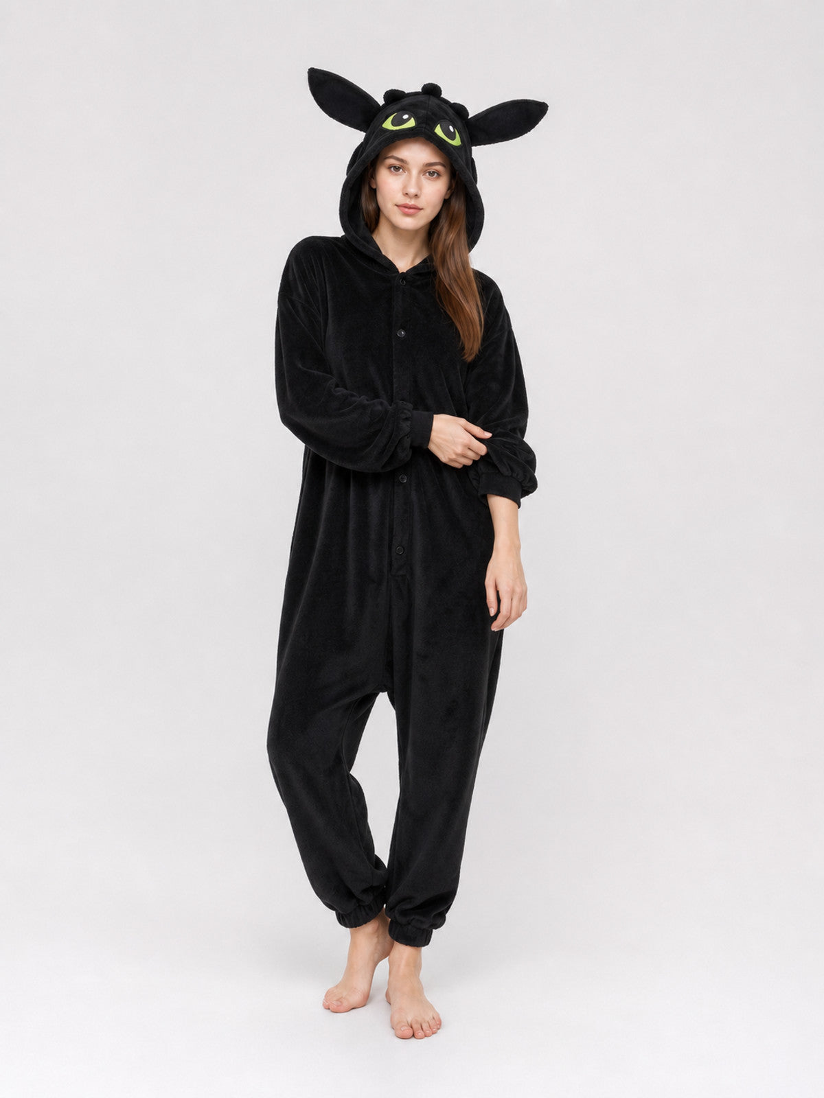 Black Dragon Costume with Hood
