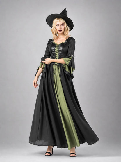 Carnival Costume with Dress and Pointed Hat