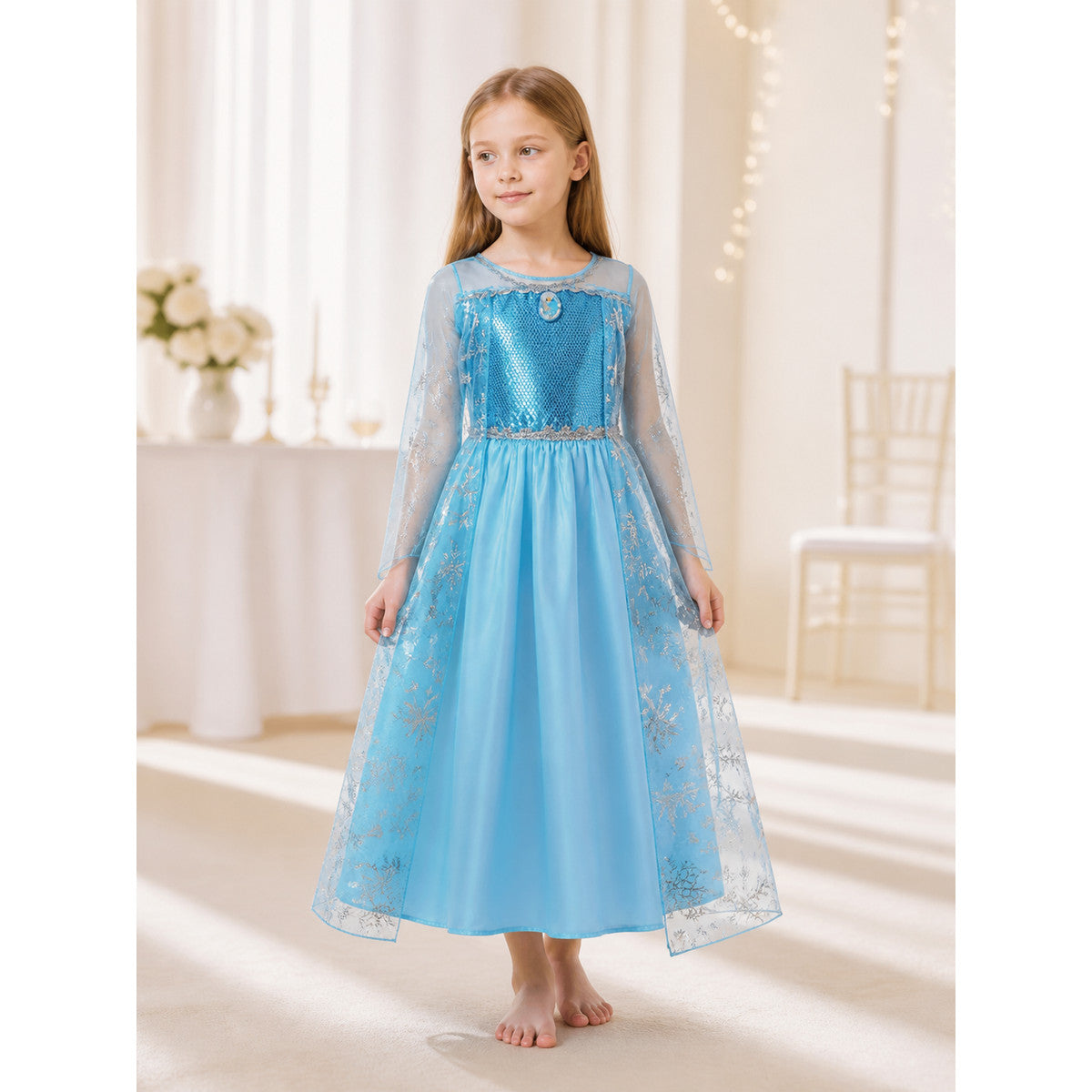Blue Princess Costume for Halloween lifestyle view
