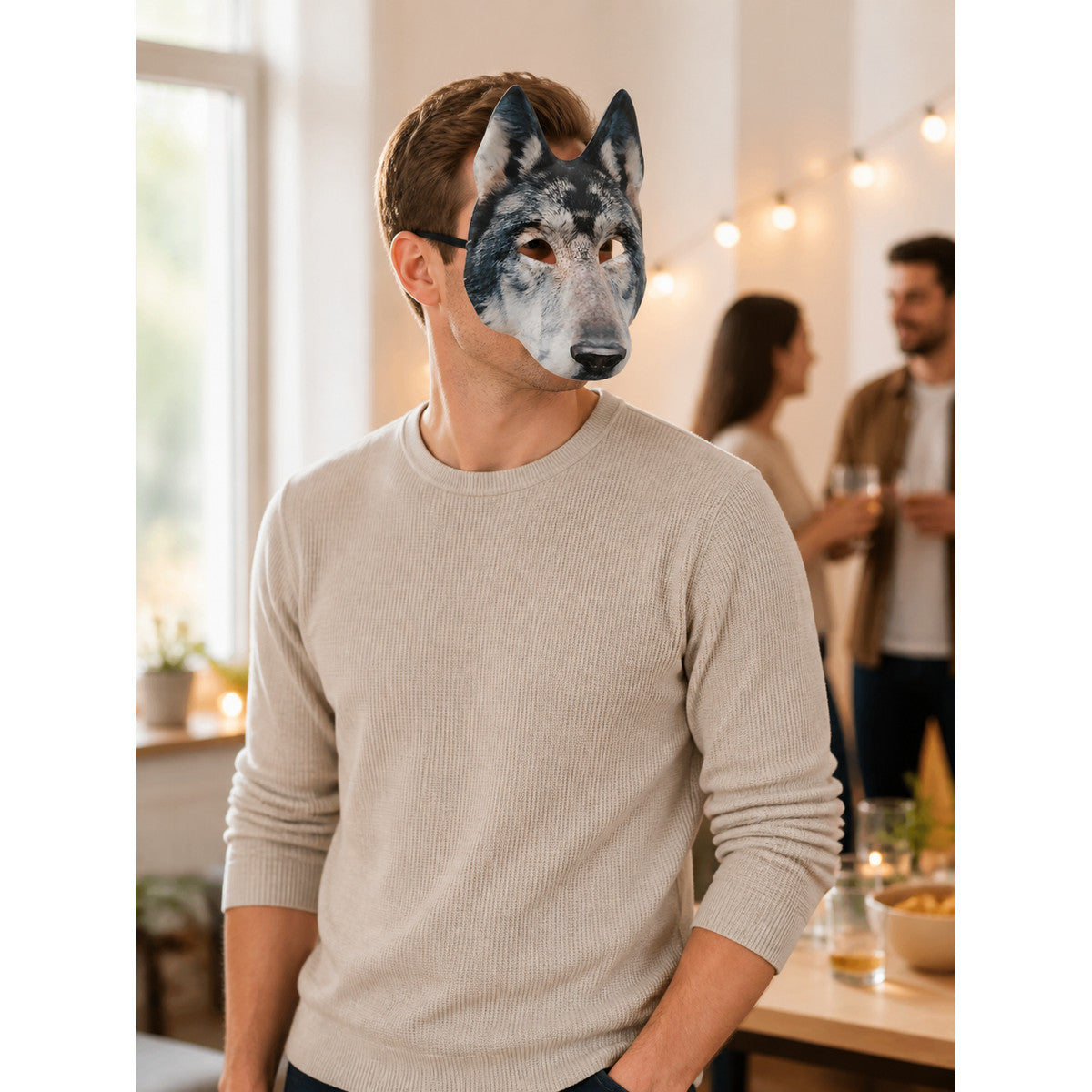 Wolf Carnival Headpiece for Halloween lifestyle view