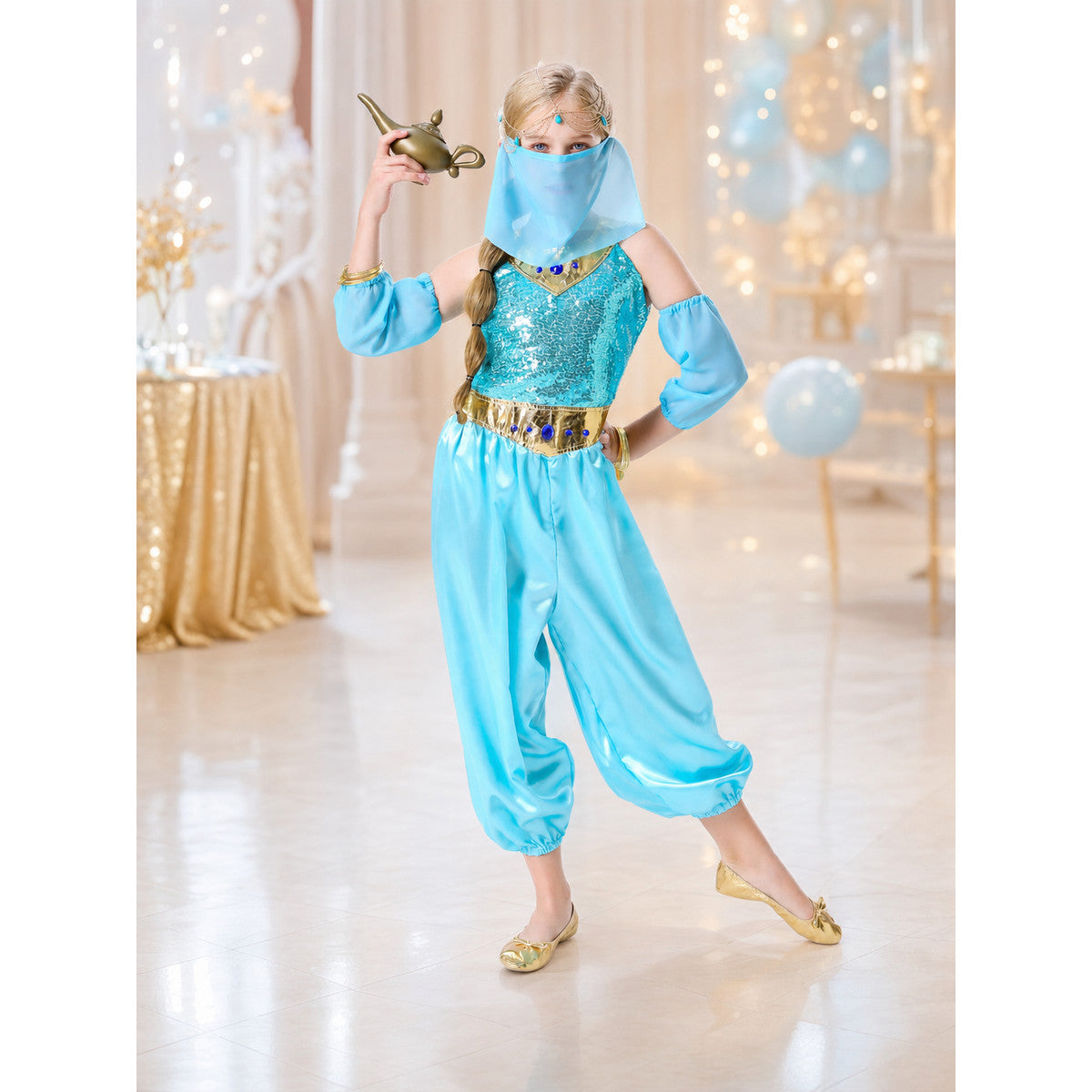 Arabic-Style Princess Costume with Veil lifestyle