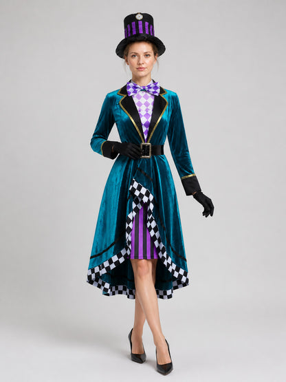 Halloween Magician Costume with Hat and Gloves Costume Headwear detail