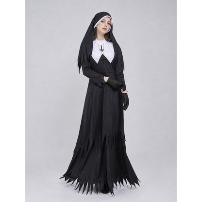Hooded Religious Robe-Style Costume