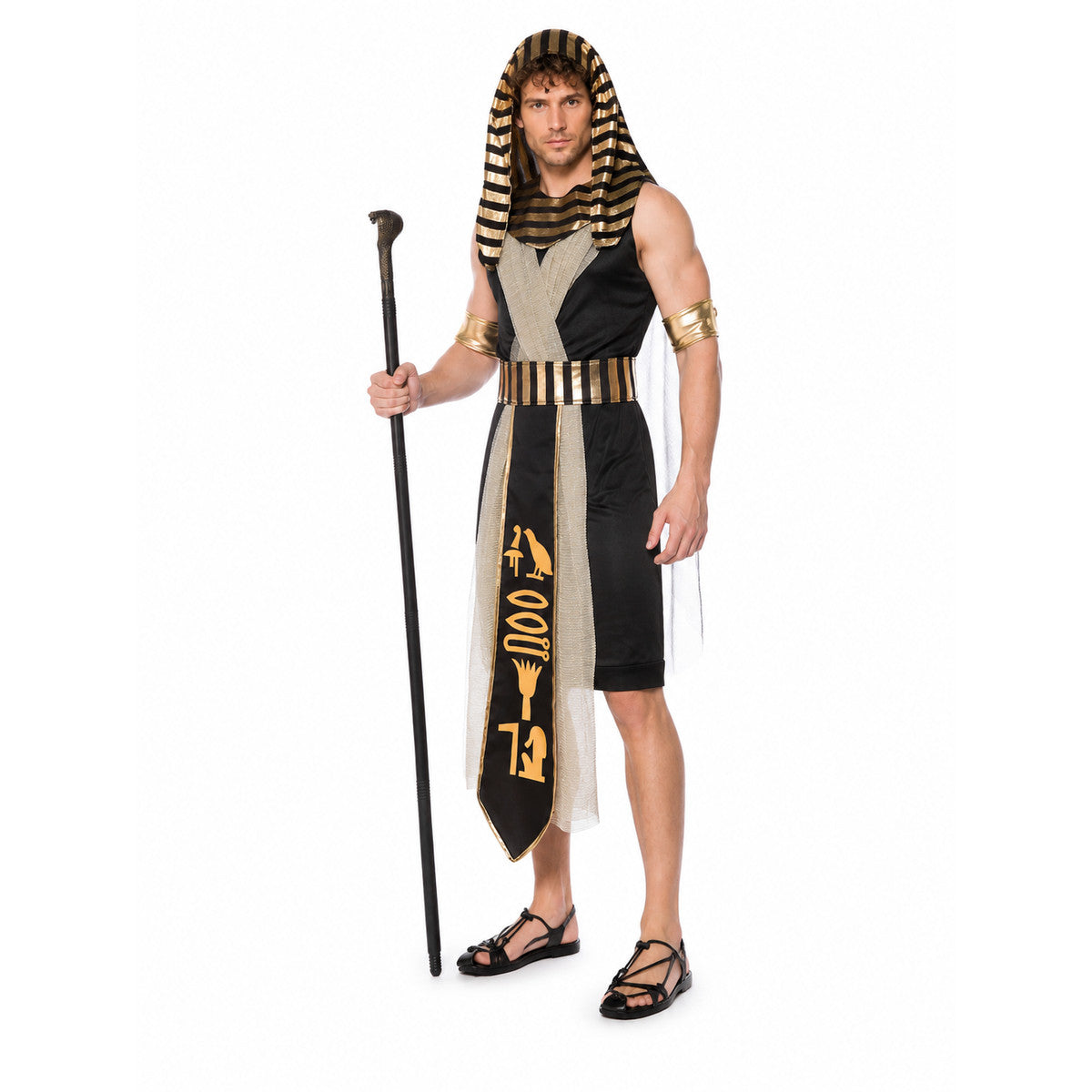 Egyptian Pharaoh Costume with Chest Bib for Halloween Costumes detail
