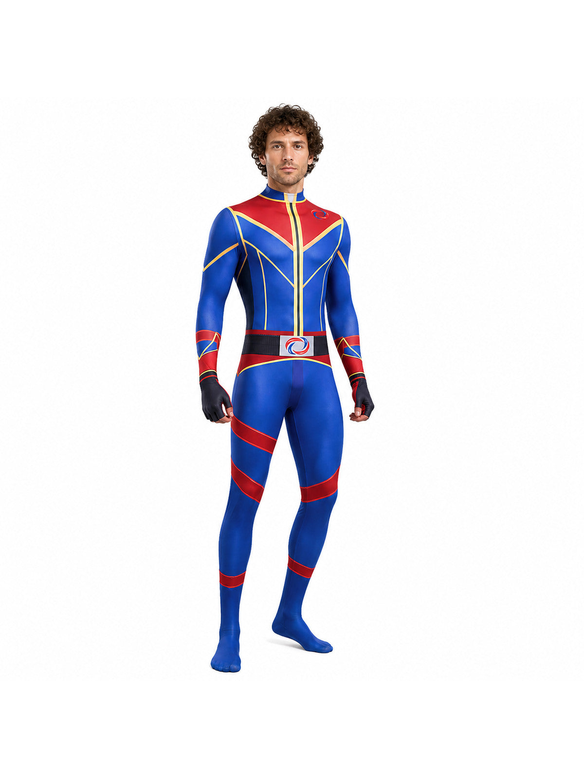 High-Collar Cosplay Jumpsuit Costume