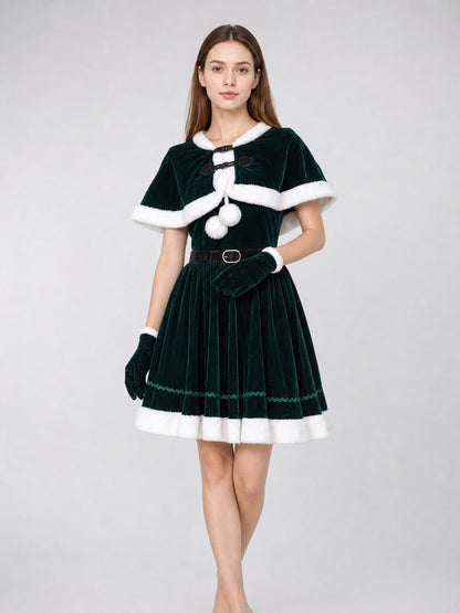 Reindeer Costume: Dress, Cape, and Accessories