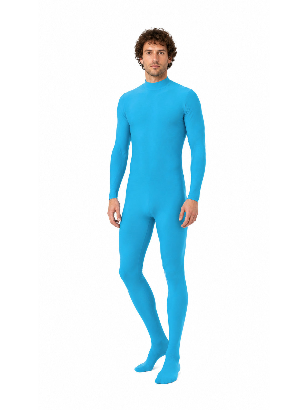Light Blue Full-Body Jumpsuit with Covered Hands and Feet product detail