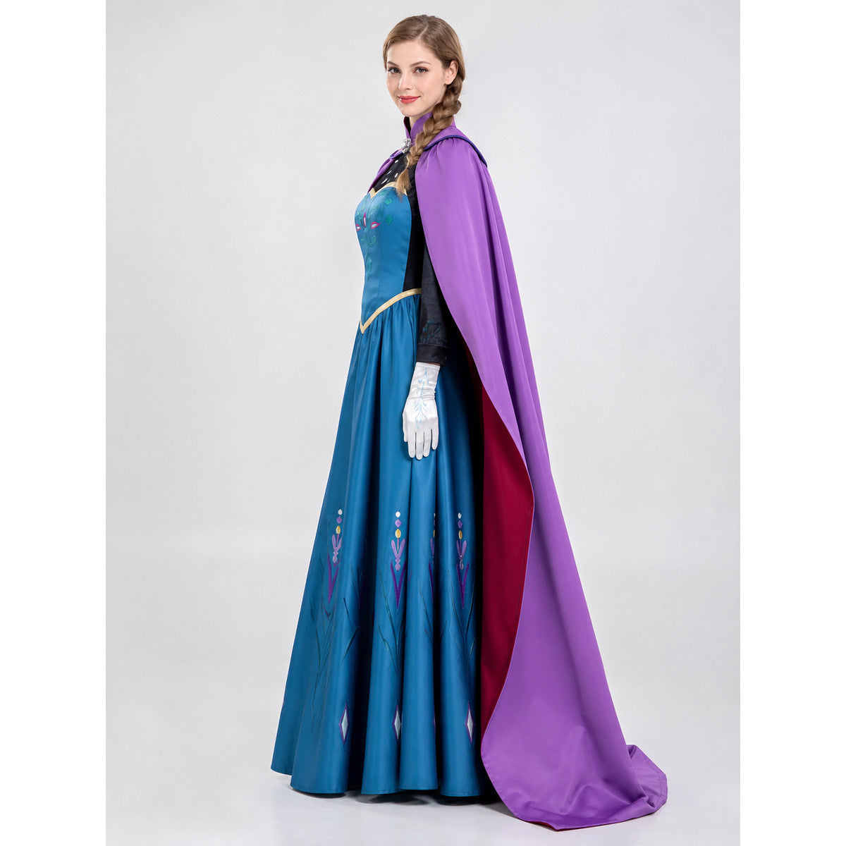Snow White Carnival Costume with Cape and Gloves lifestyle