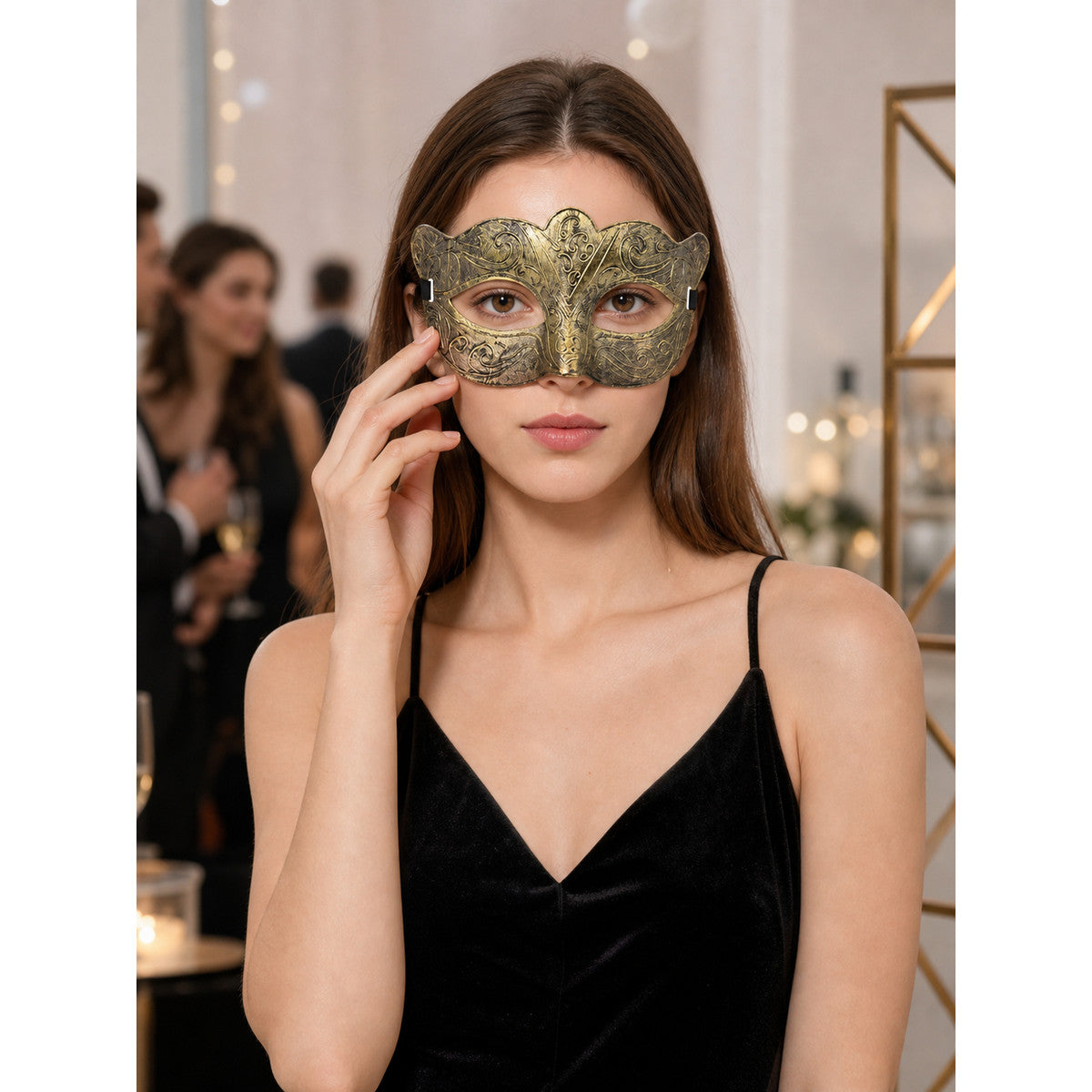 Venetian Carnival Mask Set, 16 Pieces, for Halloween