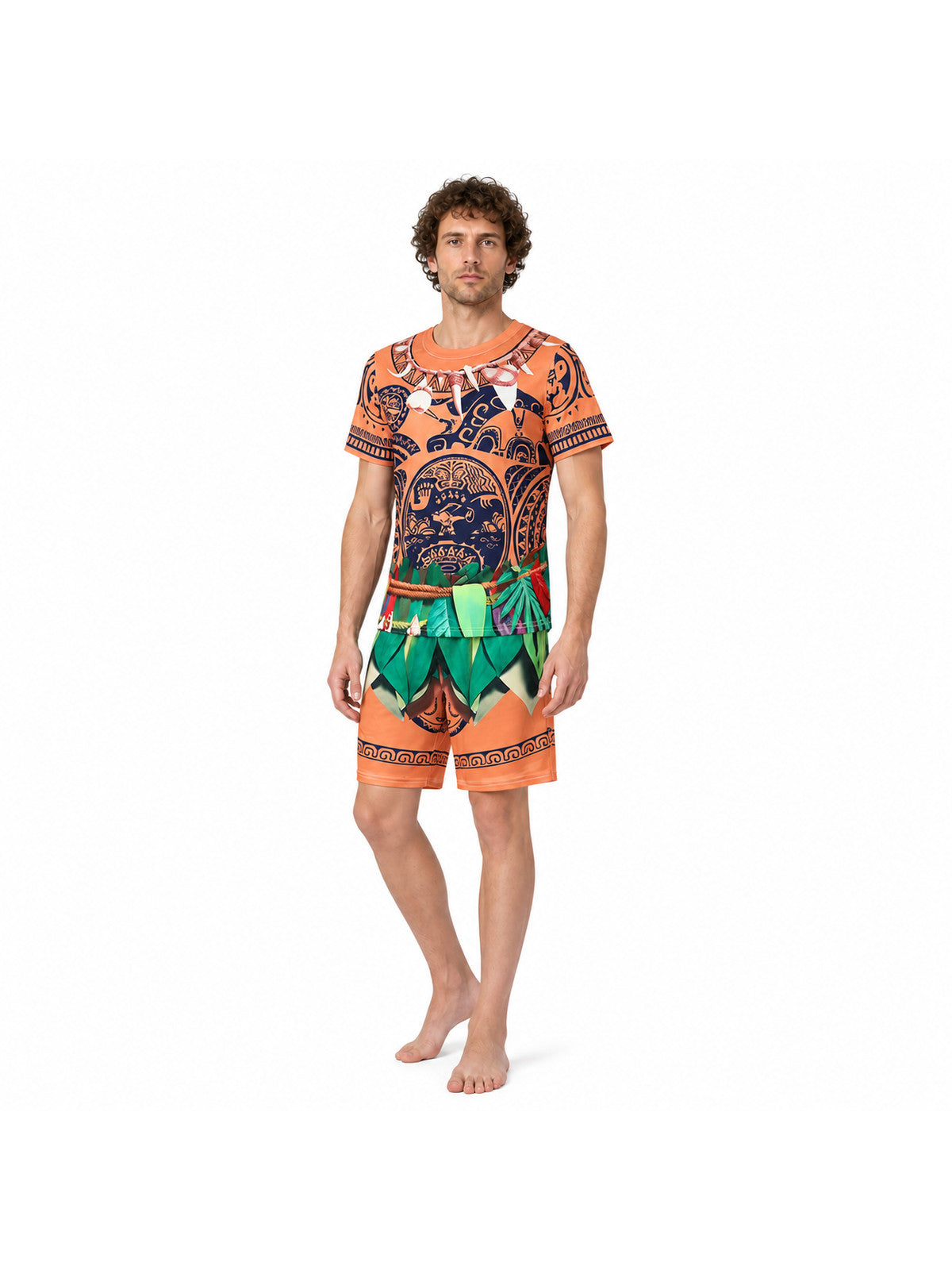Maui Cosplay Costume with T-Shirt and Shorts Costumes detail
