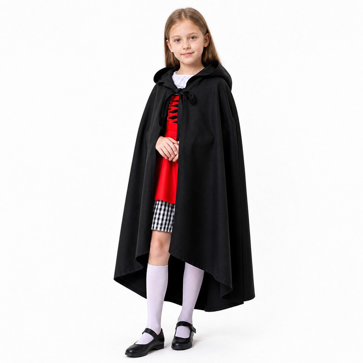 Long Children's Hooded Cape for Halloween Costume Capes detail