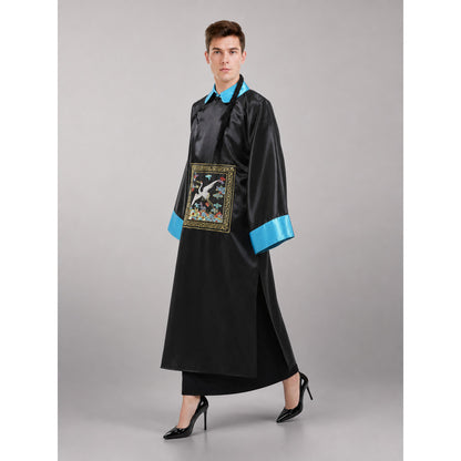 Ancient Chinese Style Costume: Black Robe and Hat lifestyle