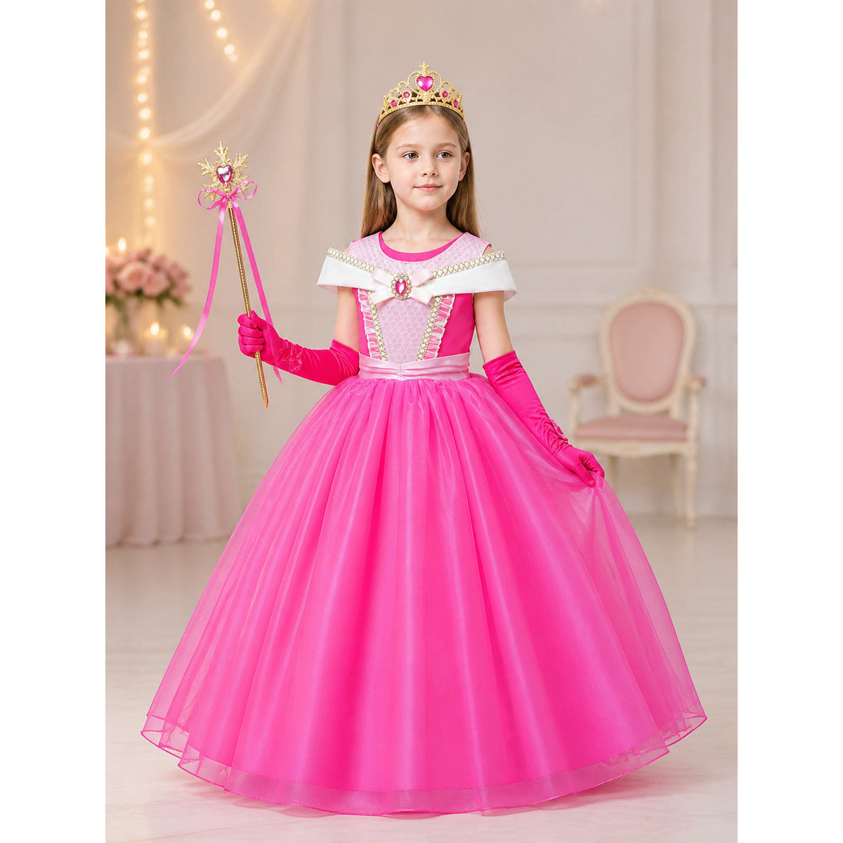Pink Princess Costume for Halloween lifestyle view
