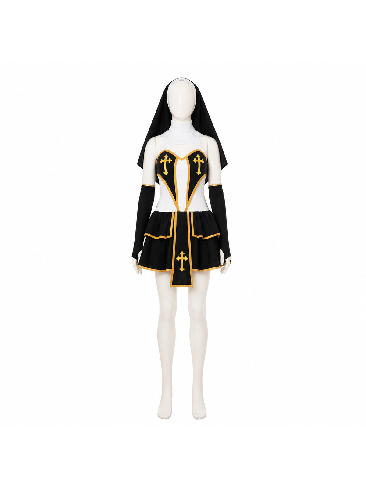 Clergyman Costume with Gold Cross Costumes detail