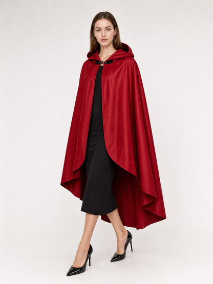 Red Hooded Carnival Cloak for Cosplay