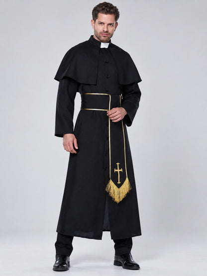 Adult Priest Costume with Cross