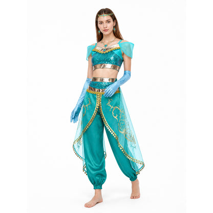 Jasmine Costume with Harem Pants and Accessories Costume Accessories detail