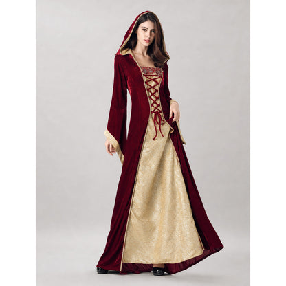 Carnival costume — long hooded dress