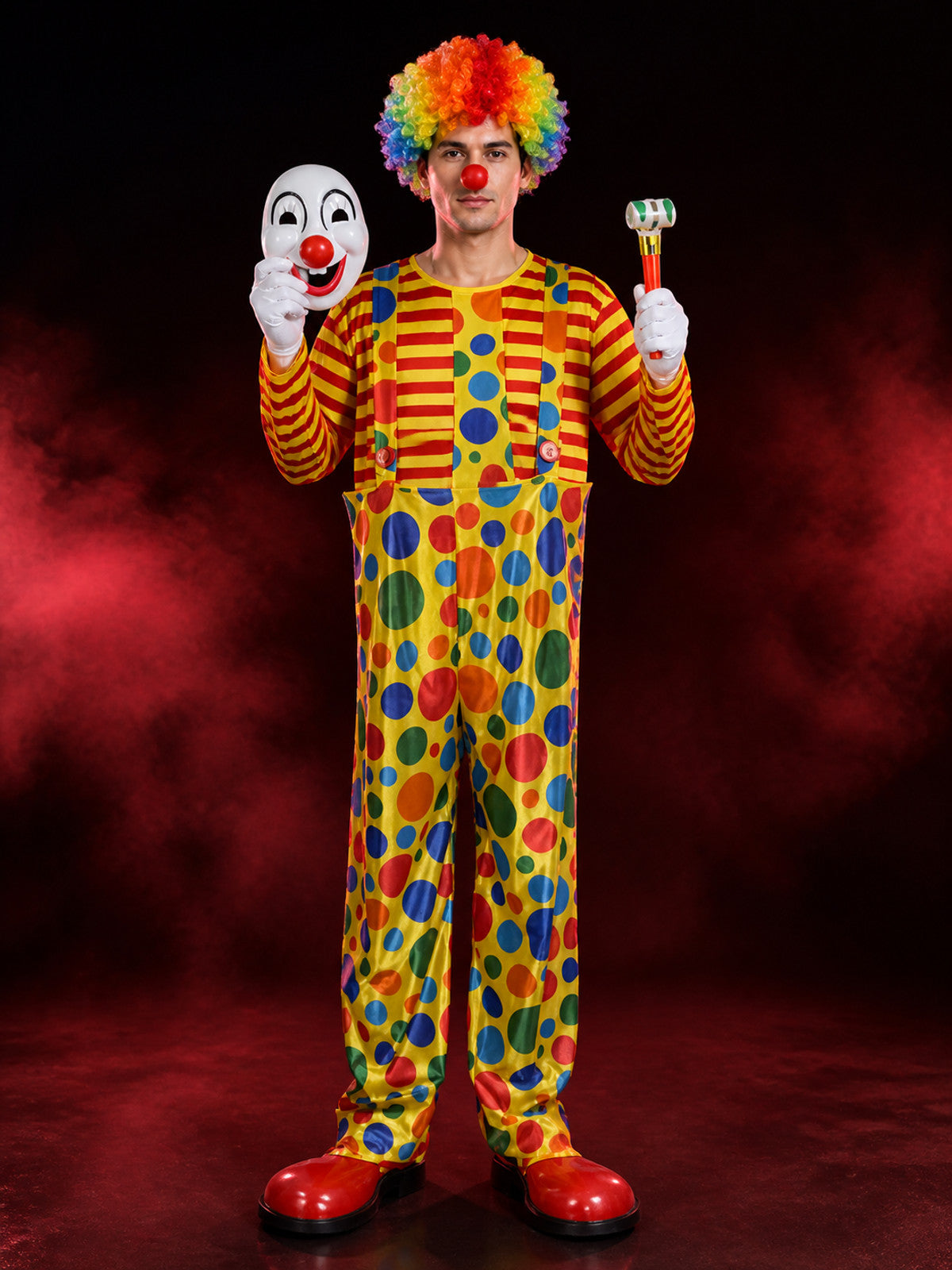 Clown Costume with Hoops and Accessories
