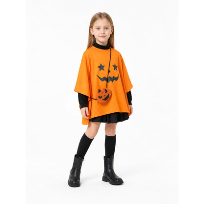 Halloween Bat-Wing and Pumpkin Cape Costume Capes detail