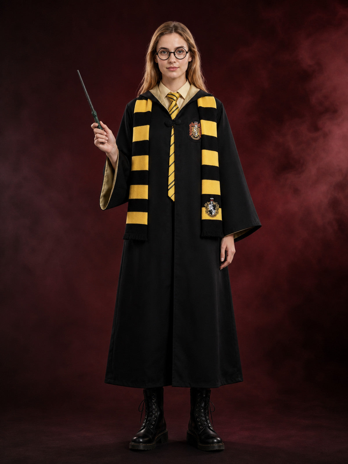 Hufflepuff Wizard Robe for Halloween Cosplay main product view