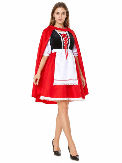 Little Red Riding Hood Costume with Cape and Apron Costume Capes detail