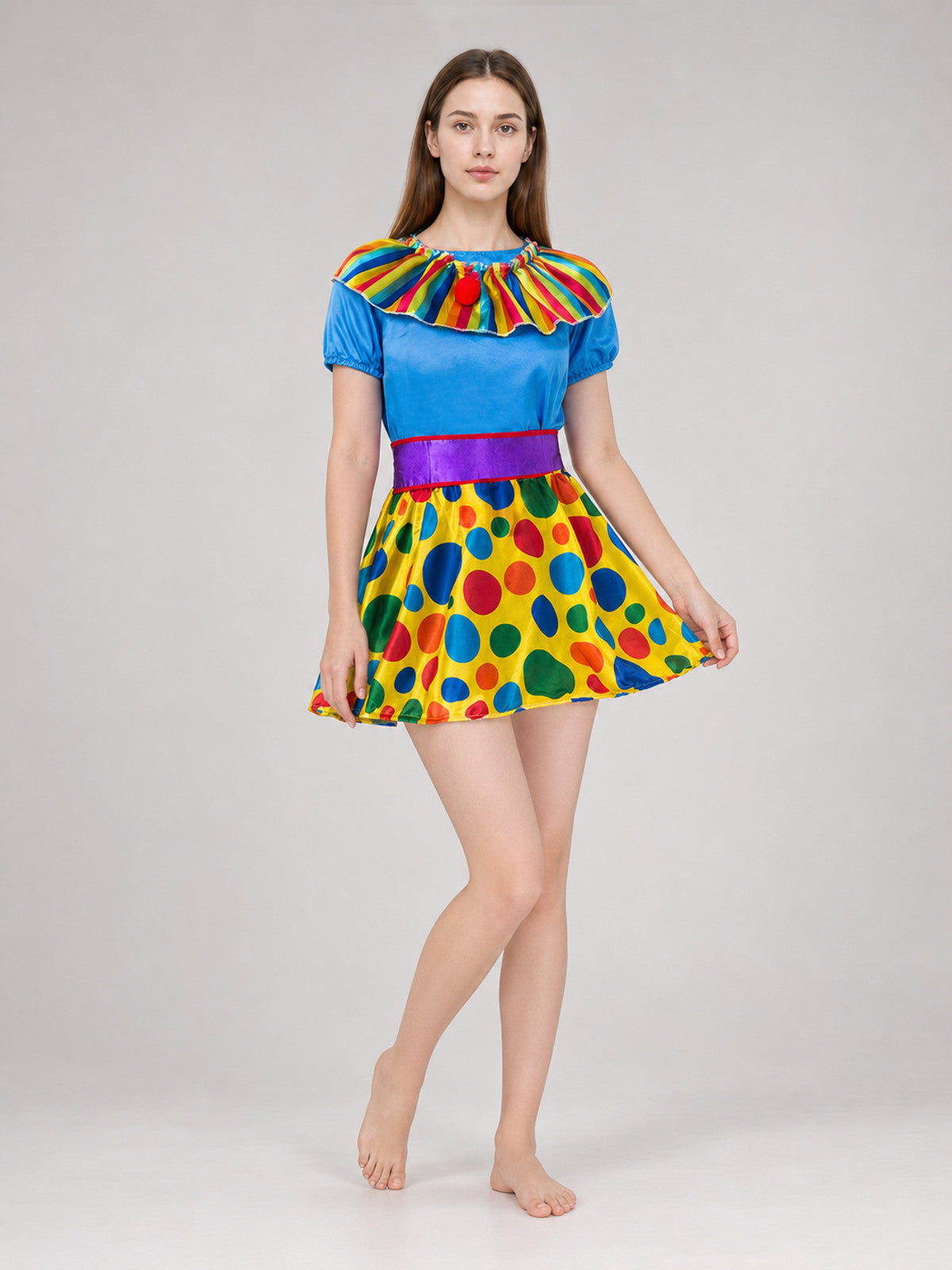Clown Costume Dress with Hat