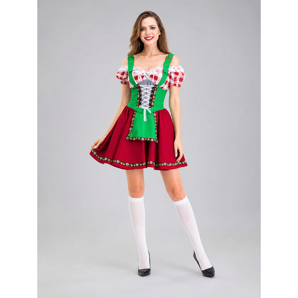 Alpine-Style National Costume with Corset