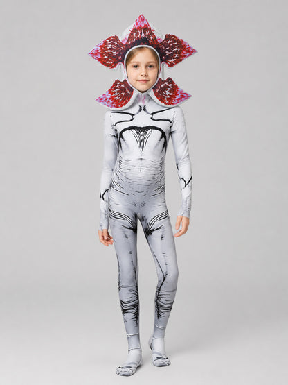Carnivorous Plant Cosplay Costume Jumpsuit with Hood Costumes detail