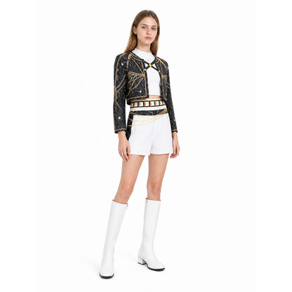 Cosplay Costume with Jacket, Vest, and Shorts Costumes detail