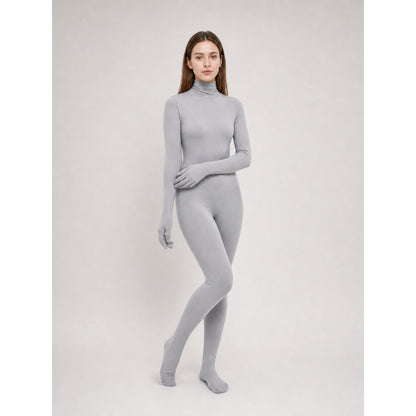 Gray One-Piece Invisibility Suit for Cosplay