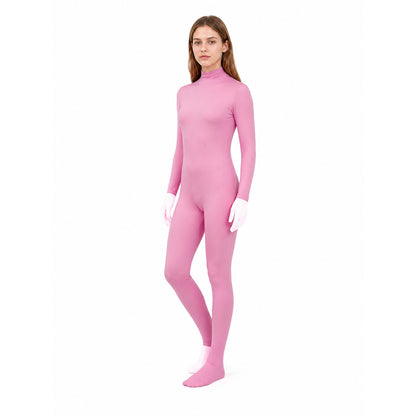 Pink One-Piece Deer Costume with Branching Antlers lifestyle