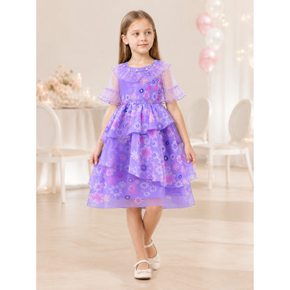 Purple Princess Costume for Girls for Halloween lifestyle view
