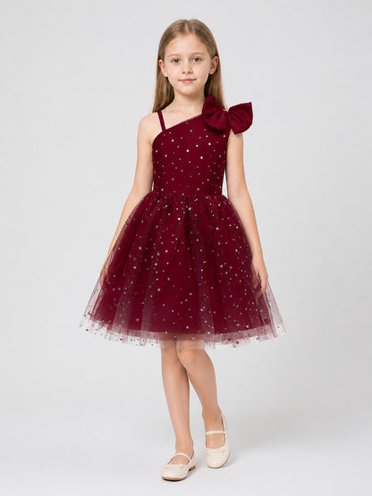 Princess Dress with a Tulle Skirt, Sequins, and Bow Costume Dresses detail