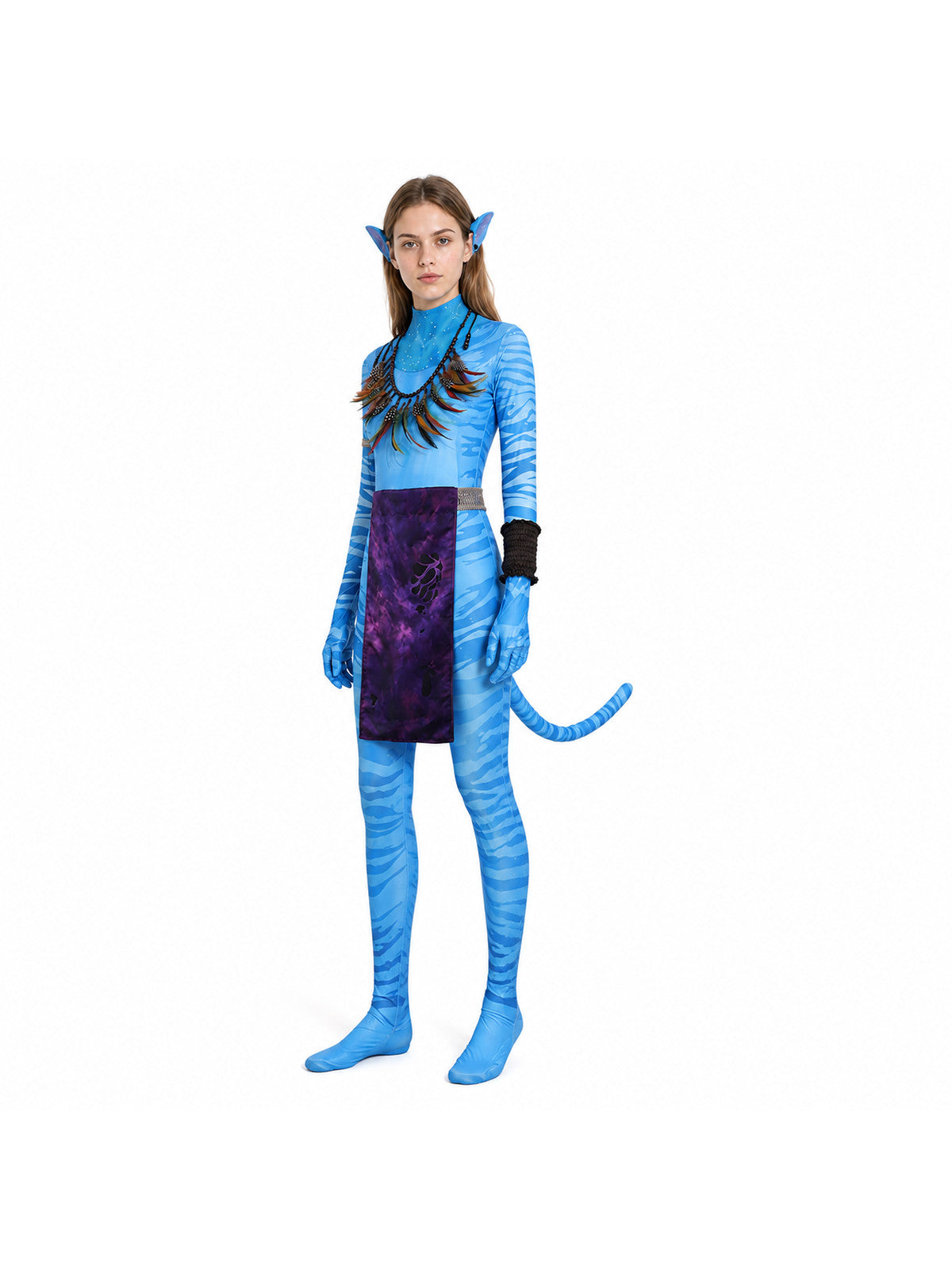 Avatar 3 Cosplay Costume, Jumpsuit with Tail Costumes detail