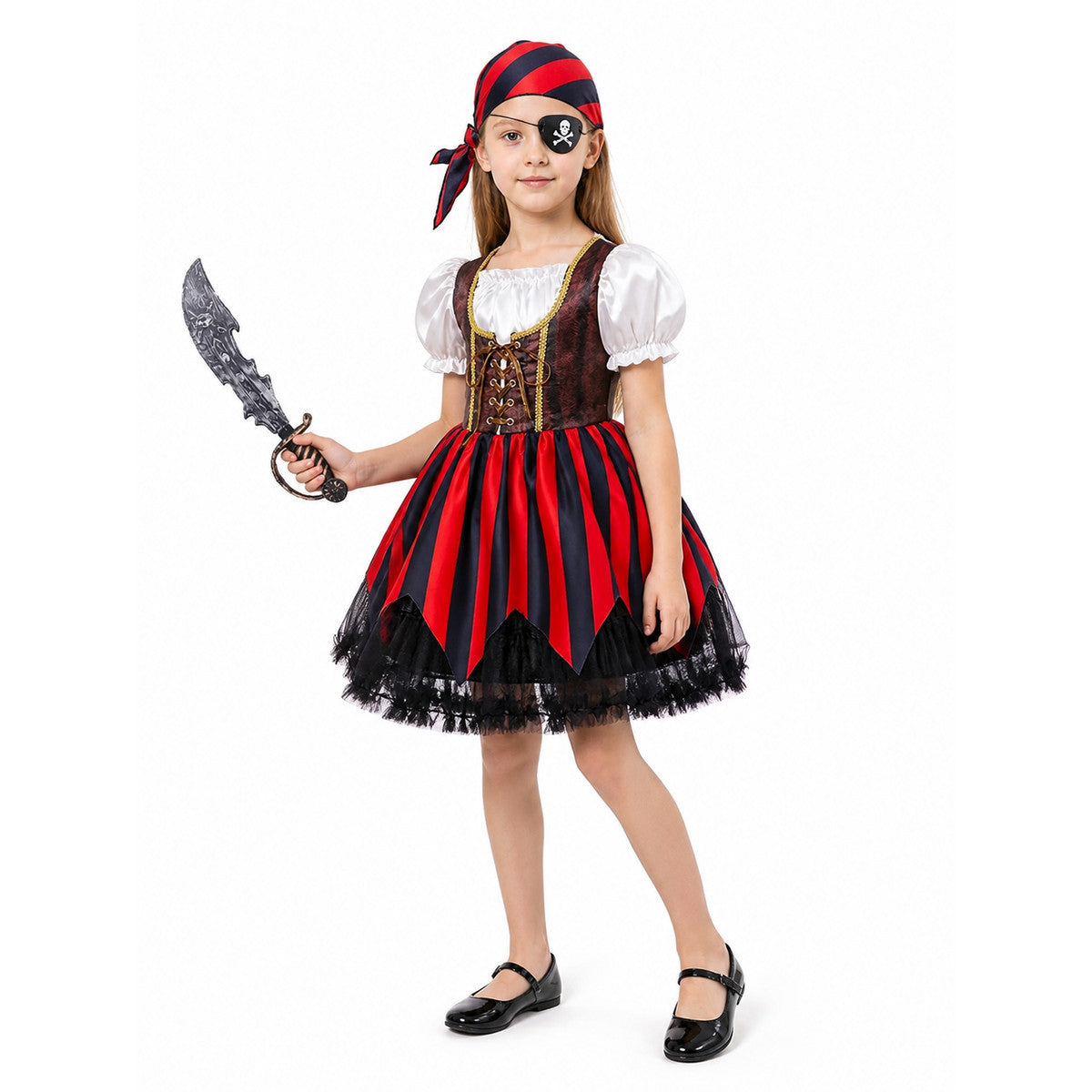 Pirate Costume with Dress and Accessories for Carnival Costume Dresses detail