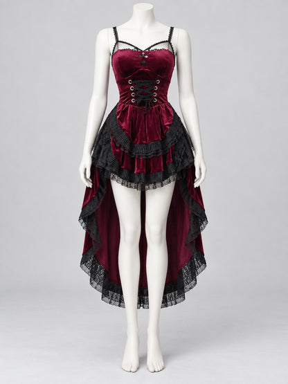 Gothic-Style Lace Carnival Dress