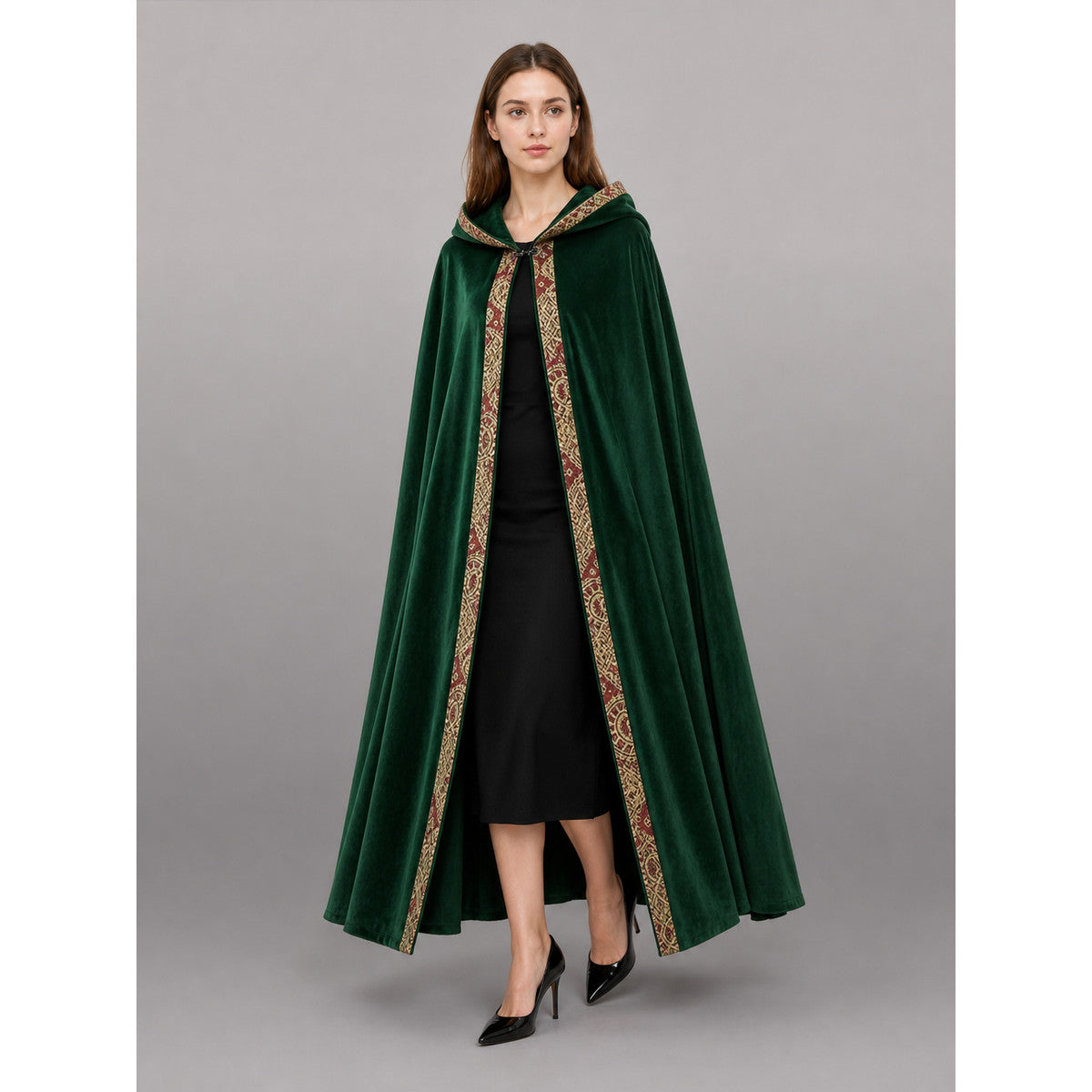 Green Medieval Hooded Carnival Cloak occasion guide