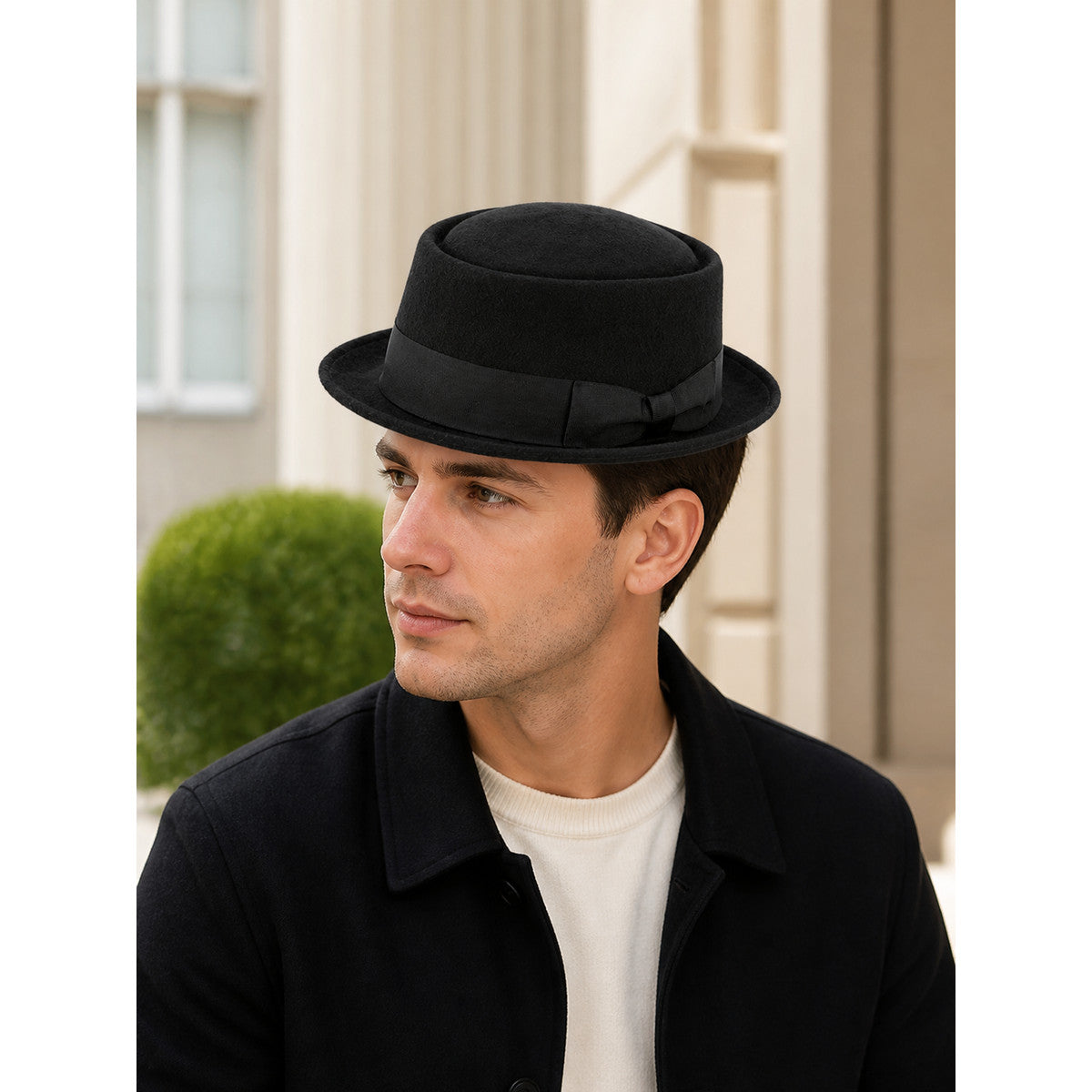 Carnival Fedora Hat with Ribbon and Bow lifestyle view