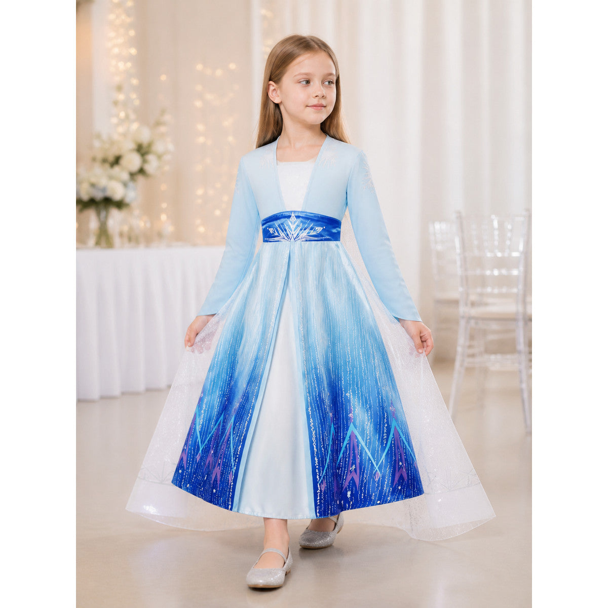 Snow Queen Carnival Costume for Halloween and Cosplay lifestyle view