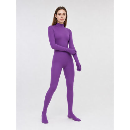 Purple Hooded Invisibility Costume for Cosplay