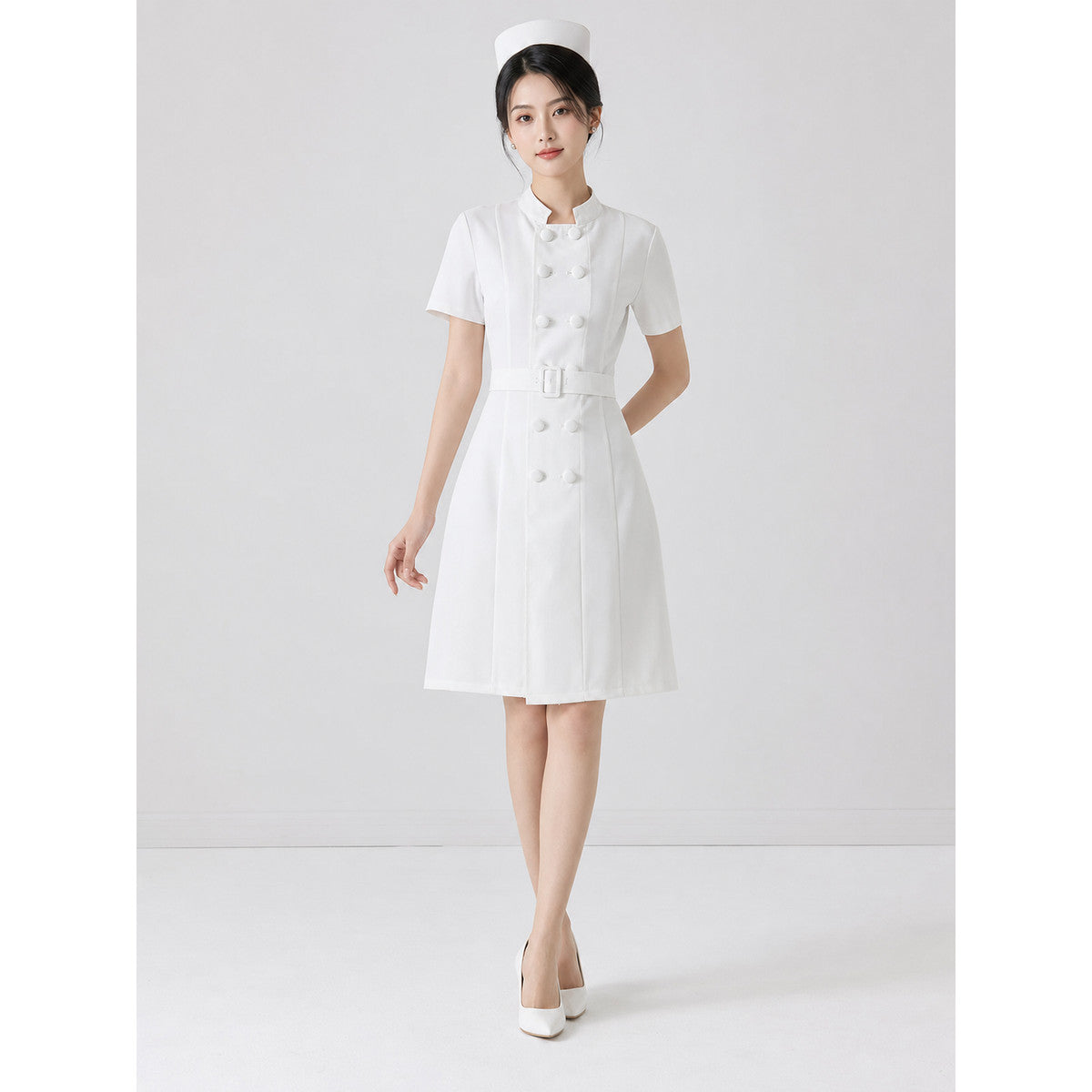 Mini Nurse Costume with Collar and Belt lifestyle