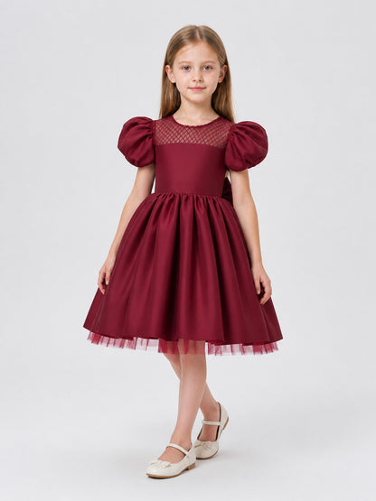 Princess Dress with Full Skirt and Puff Sleeves Costume Dresses detail
