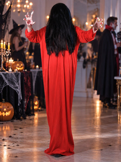 Red Long Halloween Carnival Costume